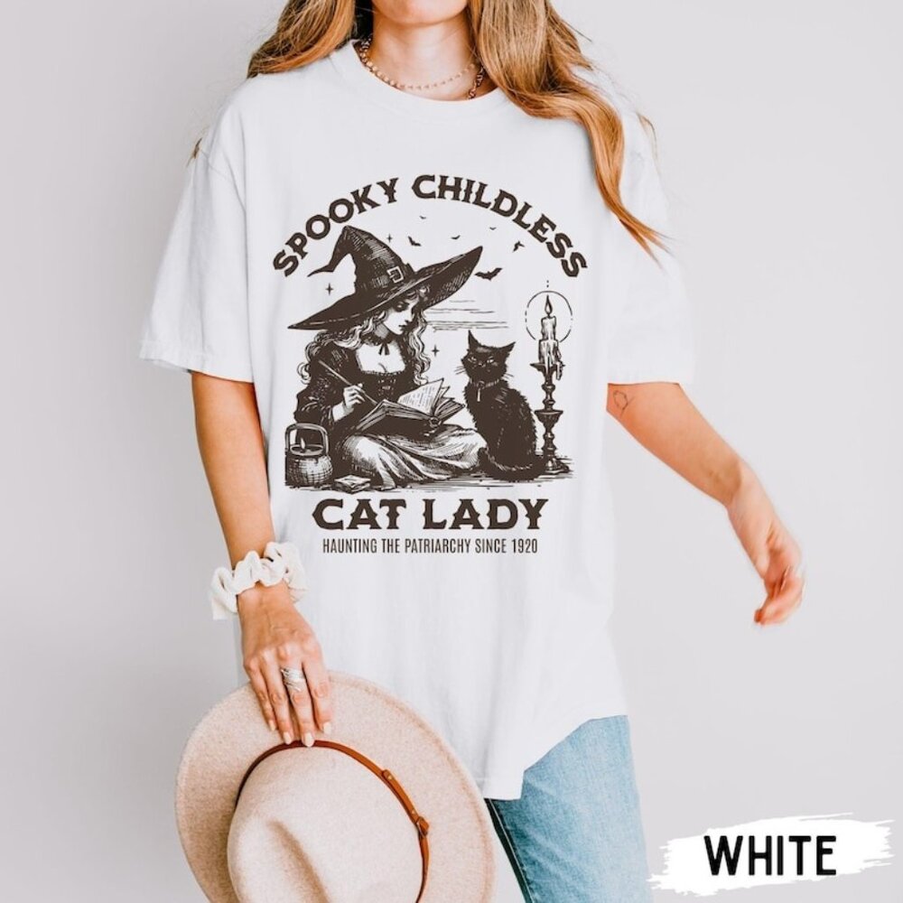 Childless Cat Lady Shirt, Cat Lady Shirt for election 2024 shirt - Picture 1 of 3